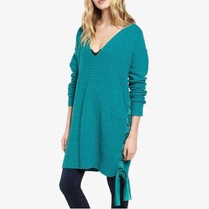 NWT Free People Heart It Laces Tunic Sweater Size M